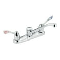 thumbnail image 6 of MOEN 8798 Commercial 2-Handle Low-Arc Kitchen Faucet in Chrome, 6 of 6