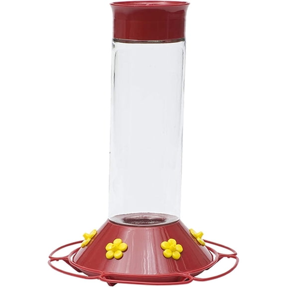 Perky-Pet 209B Our Best Glass Hummingbird Feeder, Red, 30 OZ