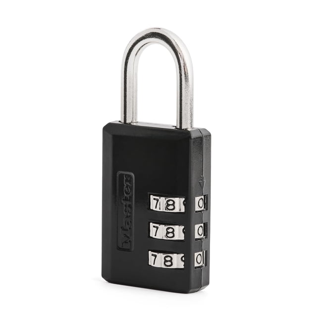 Candado negro con combinación de 3 dígitos Lock Master Lock 647D
