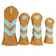 thumbnail image 2 of Golf Driver Wood Head Wood Headcover Cubiertas para la cabeza del club universales para todas las marcas de controladores de - Amarillo 19 x 9 x 2 cm Baoblaze Cubierta de cabeza de golf, 2 of 8