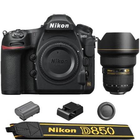 Nikon D850 DSLR Camera + AF-S NIKKOR 14-24mm f/2.8G ED (Best Lenses For Nikon D850)