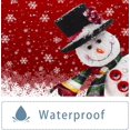 thumbnail image 6 of Christmas Shower Curtain for Bathroom Set, Snowman Snowflake Xmas New Year Winter Snow Red Holiday Cloth Fabric Shower Curtains Decor Polyester Waterproof Set with 12 Hooks, 72x72 inches, 6 of 6