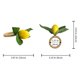 thumbnail image 4 of 16 Piezas Anillo de Servilleta de Planta Limón Simulación,Hebilla Comida Fruta,Modelo de Hotel,Anillo Servilleta para Habitación, Hebilla Servilleta,Suministros para Fiestas, 4 of 5