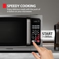 thumbnail image 5 of Horno microondas pequeño TOSHIBA ML-EM09PA(SS) con 6 menús automáticos, función de silencio y bloqueo para niños, iluminación LED, ideal para apartamentos y dormitorios, 0.9 pies cúbicos, plato girat, 5 of 5