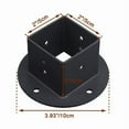 thumbnail image 2 of 2Pcs 2X2 Square Fence Pole Flange Base Pergola Post Brackets Kit,Heavy Duty Wall Mount Anchor, 2 of 4