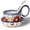 Flowers Red, variant on Handmade Loop Handle Soup Bowl ,Microwave Safe
