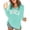 #14Blue, variant on Beach Cover Up for Women Letter Print Long Sleeve Sweater Crochet Tops Shirts Casual V Neck Split Hem Pullover