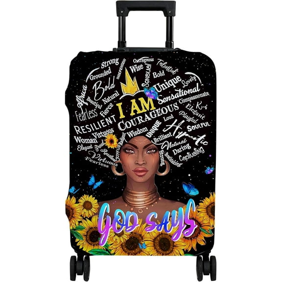 Luggage Cover Approved Travel Suitcase Protector Pink Fashion Girl Luggage Covers Elastic Washable Anti-scratch Suitcase Covers for 25-28 Inch Luggage(L)