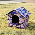 thumbnail image 3 of BESTSKY Cat House,Shelter From the Storm Heated Cat Houses for Outdoor Cats,Shielding Pets From Rain Heated Cat House,Style2,S,35*30*35cm, 3 of 4