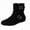 Black, variant on WAVSUF Women's Mid-Calf Boots Soft Sole Wide Width Fleece Round Toe Winter Trendy Suede Flat Boots Black 6