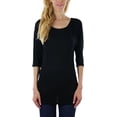 thumbnail image 2 of ToBeInStyle Women's Side Shirred Button at Shoulder Top, 2 of 7