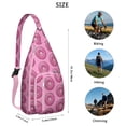 thumbnail image 2 of Donut Time Sling Backpack – Sweet Treats Pattern Shoulder Bag, Compact Anti-Theft Pack for Commuters, 2 of 4
