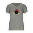 thumbnail image 4 of Birdeem Mode Femmes Été Col en V Manches Courtes T-Shirt Imprimé Décontracté Blouse, 4 of 4