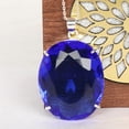 thumbnail image 4 of GEMHUB 11.70 Gram Blue Topaz Gemstone Pendant, Fine Solid 925 Silver Oval Shape Citrine Pendant, 4 of 4