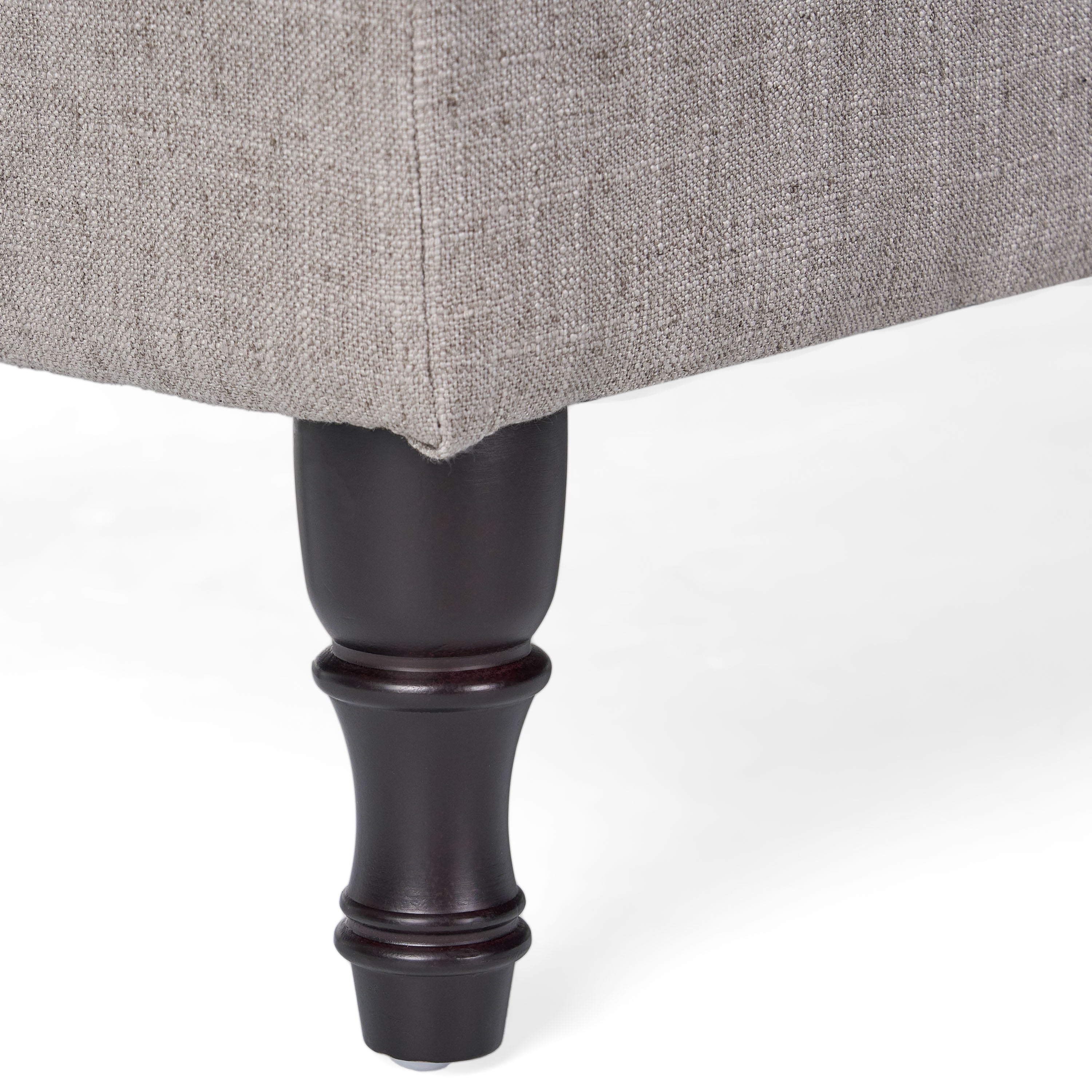 Noble House Chatham Rectangular Fabric Lift Top Storage Ottoman, Gray