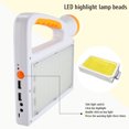 thumbnail image 4 of Linterna Led Para Acampar Con Energía Solar Banco De Energía Recargable Usb Solar Para Teléfono Luz De Emergencia Para El Hogar Acampar Al Aire Libre Senderismo Pesca Emergencia Vogacara OD014246-00, 4 of 6