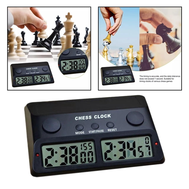 Reloj de ajedrez BLESIY digital electrónico ahorro de energía negro