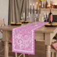 thumbnail image 2 of Table Runners 90 Inches Long Dress Scarves, Valentine's Day Farmhouse Coffee/Dining/Kitchen Table Runner for Living Room, Pink Love Rustic Retro Abstract Art 13x90 Inch, 2 of 9