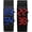 Pack of 2, variant on Women's Men's Watches Fashion Novelty Lava Red Blue LED Digital Stainless Steel Black Bracelet Watches