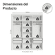 thumbnail image 3 of Ropero Closet Madesa Venus Con 4 Cajones 180cm Blanco, 3 of 5