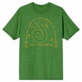 thumbnail image 6 of Harry Potter Slytherin Crest Gold Line Art Men's Green Heather T-shirt-XL, 6 of 7