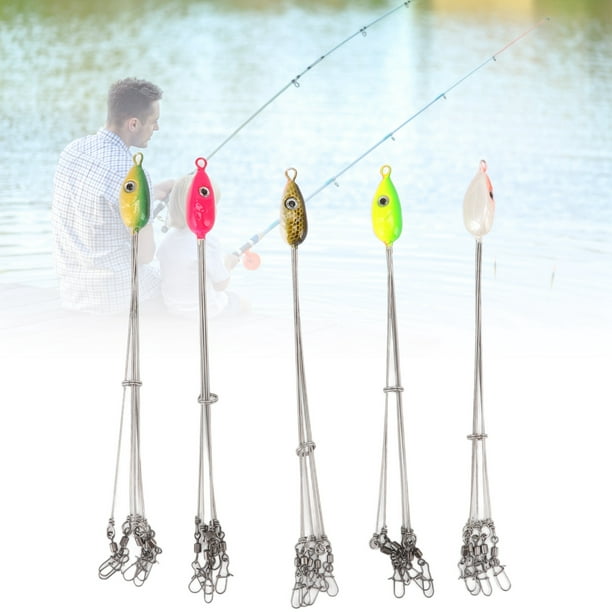 Fishing Umbrella Bait,5PCS Fishing Rigs Lure Steel Umbrella Fishing Rigs  Fishing Tackle Accessory High-End Performance 