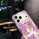 thumbnail image 2 of For iPhone 17 Pro Max Case Compatible with MagSafe Laser Flower PC + TPU Clear Phone Cover - Lily, 2 of 5
