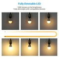 thumbnail image 2 of DEWENWILS 100W Dimmable LED Light Bulbs, Soft White 2700K A19 Light Bulbs 100W Equivalent, 1600LM, 15W, E26 Medium Base, UL Listed 4 Pack, 2 of 6