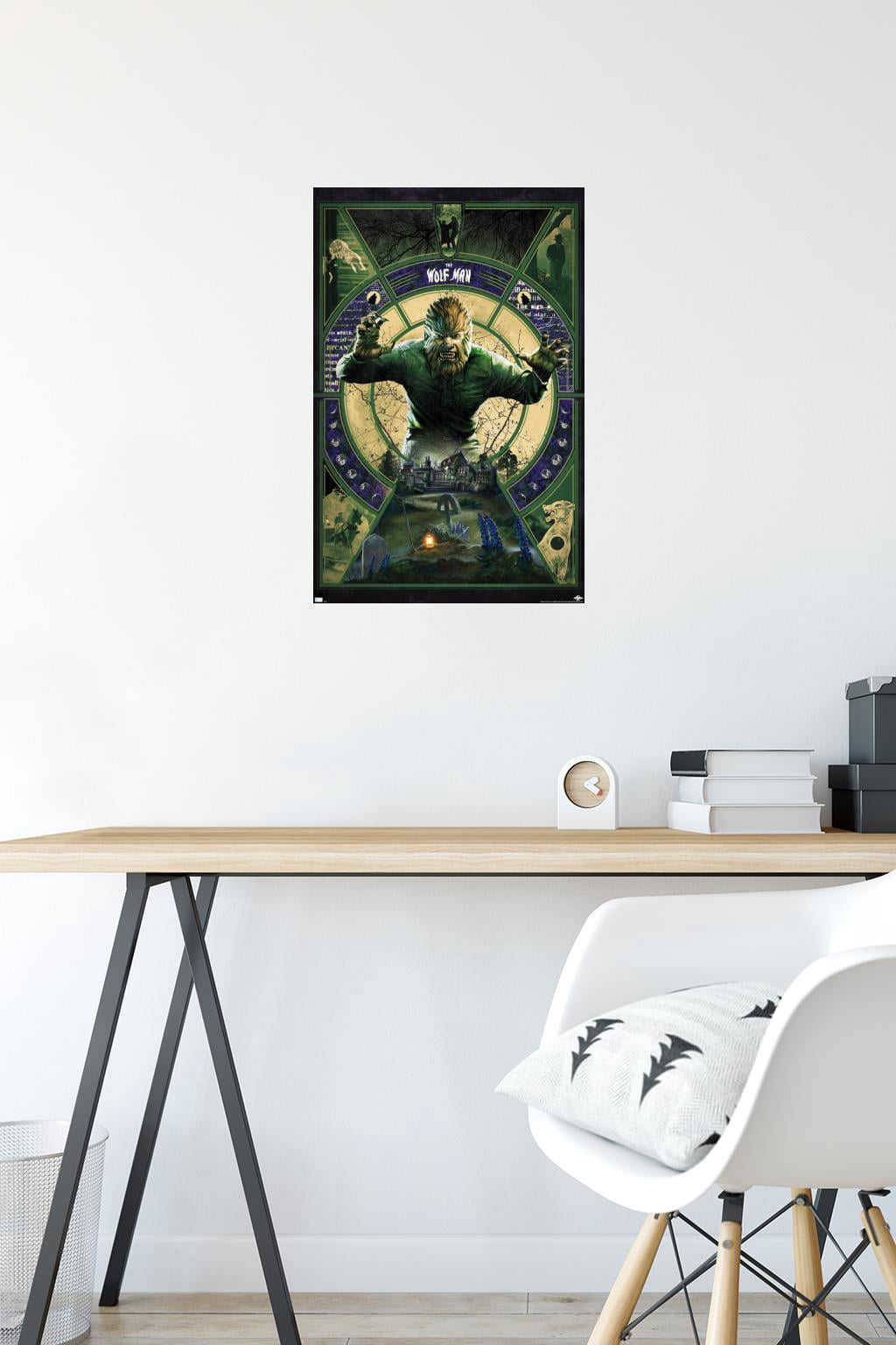 The Wolf Man - Illustration Wall Poster, 14.725" x 22.375"