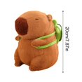 thumbnail image 2 of Collectible Capybara Plush Doll - Soft Fluffy Stuffed Animal with Tortoise | Kawaii Toy for Kids Adults Home Decor Capybara Lover Gift, 2 of 8