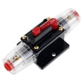 thumbnail image 4 of Circuit Breaker Resettable Fuse Holder with Manual Reset Switch12-48V DC Circuit Breaker Switch Safe Car Audio Inline Circuit Breaker Holder for Car Truck Bus RV Boat (Black/20A), 4 of 5