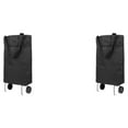 thumbnail image 2 of mmirethe Foldable Shopping Bags Versatile And Durable Oxford Fabric And Metal Construction Large Capacity black 2Set, 2 of 6