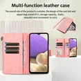 thumbnail image 6 of Dteck for Samsung Galaxy A53 5G Case, Samsung A53 5G Wallet Case with 9 Card Slots, PU Leather Magnetic Flip Zipper Purse Wristlet Strap Crossbody Lanyard Kickstand Phone Case,Pink, 6 of 9