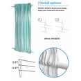 thumbnail image 3 of Turquoise Blackout Curtains, French Door Curtains for Door Window, Modern Abstract Art Ombre Striped Privacy Drapery for Patio/Sidelight Doors, 1 Panel with Tieback, 25 x 72 Inches, 3 of 6