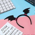 thumbnail image 3 of Bat Wings Headband, Cloth Hair Band Bat Dress Up Wings Headband Halloween Party Cosplay Costume, 3 of 5