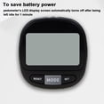 thumbnail image 6 of NFTIGB Compact Pedometer LCD Screen Step Counter Tracker with 7-Days Memory Digital Display Black, 6 of 9