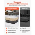 thumbnail image 4 of Outdoor Hot Tub Cover 85 x 85 x 20 Inch Weatherproof Waterproof Protector Heavy Duty 600D Oxford Fabric 950N Tearing Strength Square Spa Cover Brown, 4 of 6