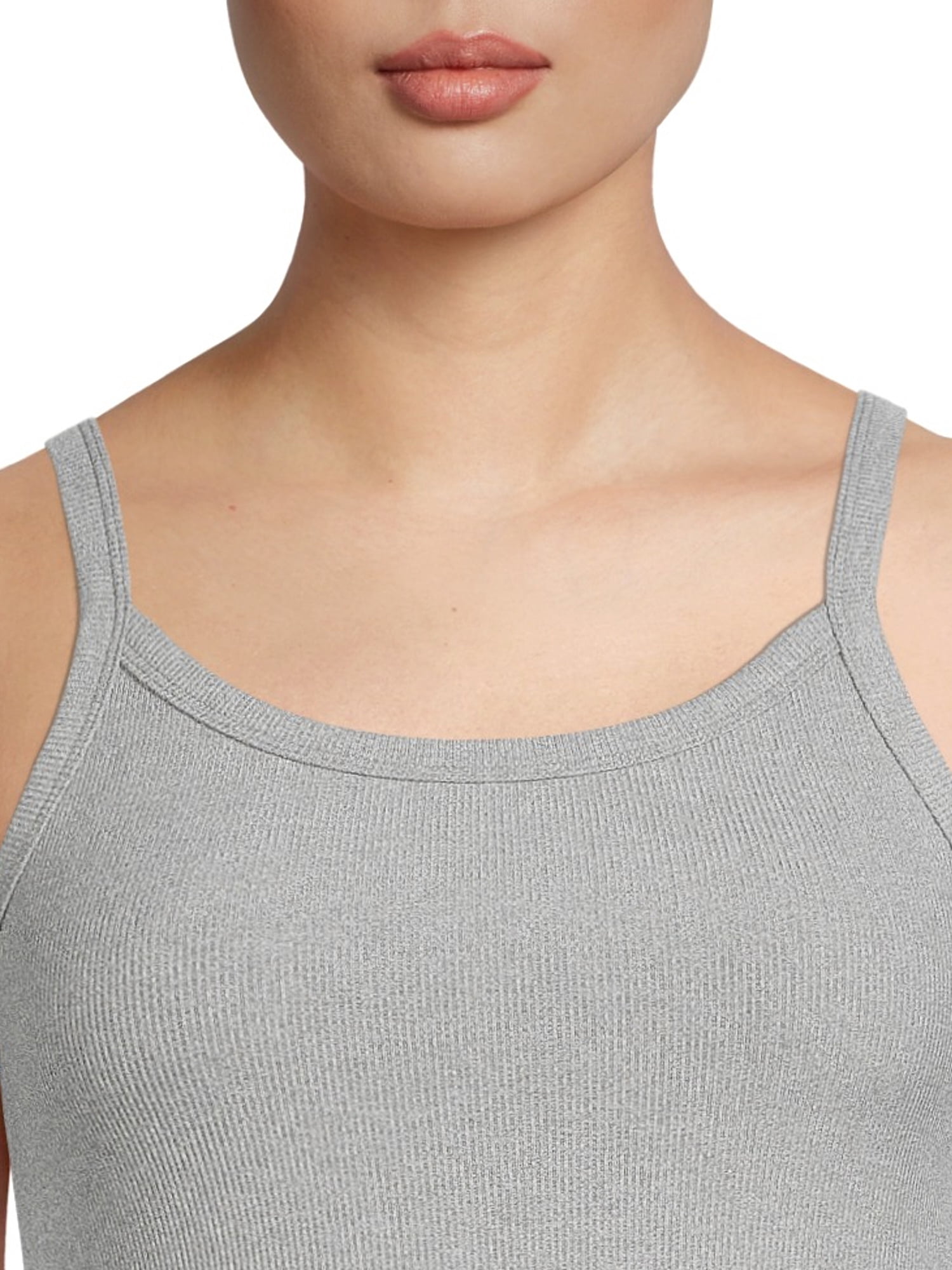 No Boundaries Ribbed Cami Top, 5-Pack, Women's XXS-XXL