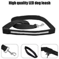 thumbnail image 2 of Luxtrada LED Dog Leash Light Up Dog Leash Micro USB Rechargeable Waterproof Nylon Webbing Glow Safety Standard Dog Leash for Dogs (Black), 2 of 6
