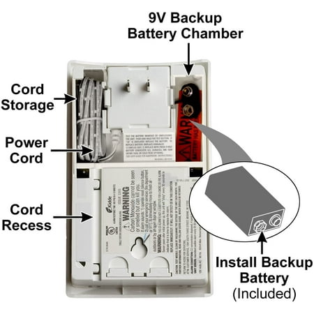 Kidde 900-0113-02, Nighthawk White, Digital Display AC Plug-in, Electrochemical Carbon Monoxide Alarm