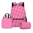 thumbnail image 4 of Cartoon Movie Barbie Teen Student School Bag Backpack Lunch Bag Pencil Case Three-piece Set, 4 of 4