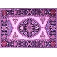 thumbnail image 1 of Ahgly Company Indoor Rectangle Persian Purple Traditional Area Rugs, 4' x 6', 1 of 4