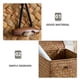 thumbnail image 3 of BEADCEST Caja De Almacenamiento Tejida A Mano De Paja Marrón Para Uso Doméstico, 3 of 6