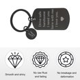 thumbnail image 3 of Uxcell Drive Safe Keychain, 1 Set Letter M Keychain I Need You Here with Me I Love You Custom Keychain with Gift Box for Him Christmas Valentines Day Gifts, Black White, 3 of 6