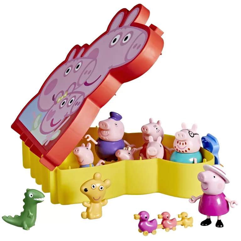 Peppa Pig Peppa's Ultimate Family Case Figure 7-Pack - Walmart.com