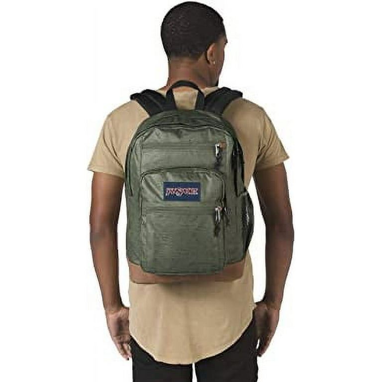 JanSport Cool Student Backpack Muted Green Plain Weave Walmart