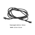 thumbnail image 2 of FESTFENDS 2Pcs Black PVC Extension Cable for LED Light Strips Compatible with 4 Pin Neon Light Wiring, 2 of 8