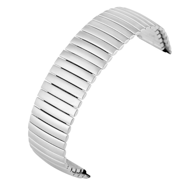 kurtrusly Elastic Stainless Steel Bracelet Add Touch Of Elegance To Wrist Durable 18MM silver 1Set