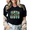 Black, variant on Jesus Aztec Pattern Western Style Graphic Tees Womans Tshirt Shirts Black White S-5XL Tops