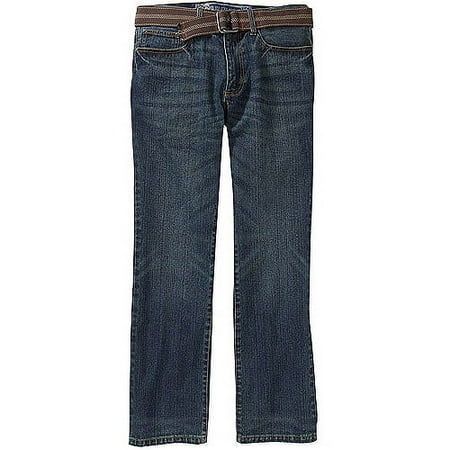 Op Men's Belted Slim Straight Denim